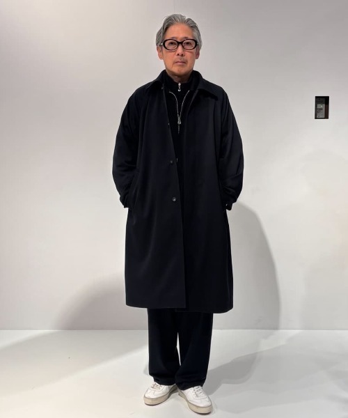 セール】COLUMN / ノンミュールウール ツイルバルマカーンコート＜THE