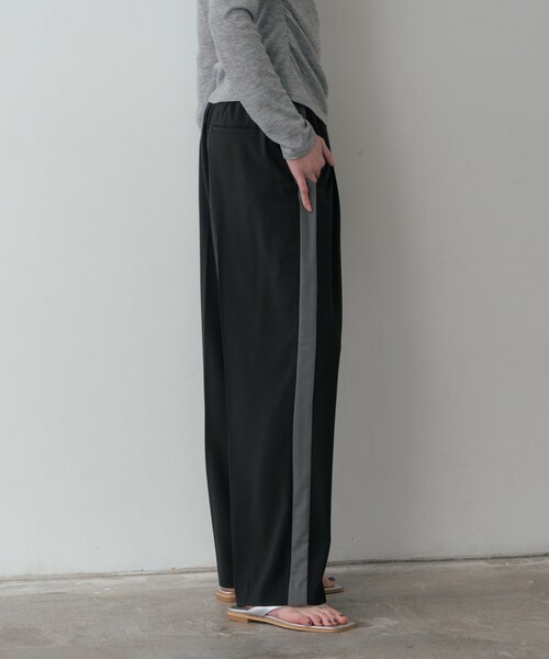 GALLEST（ギャレスト）の「Comfy SET UP｜イージーサイドラインワイドパンツ【セットアップ対応／通勤／カセット服】（その他パンツ・レディース・ブラック系2/グレー系その他3・40/38/36/34）」の12枚目の写真