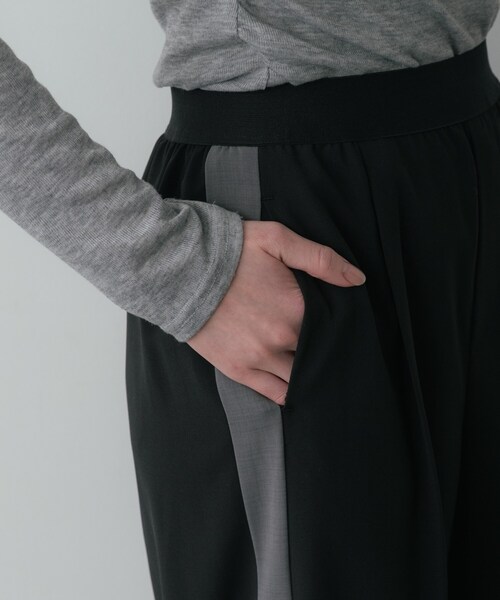 GALLEST（ギャレスト）の「Comfy SET UP｜イージーサイドラインワイドパンツ【セットアップ対応／通勤／カセット服】（その他パンツ・レディース・ブラック系2/グレー系その他3・40/38/36/34）」の13枚目の写真