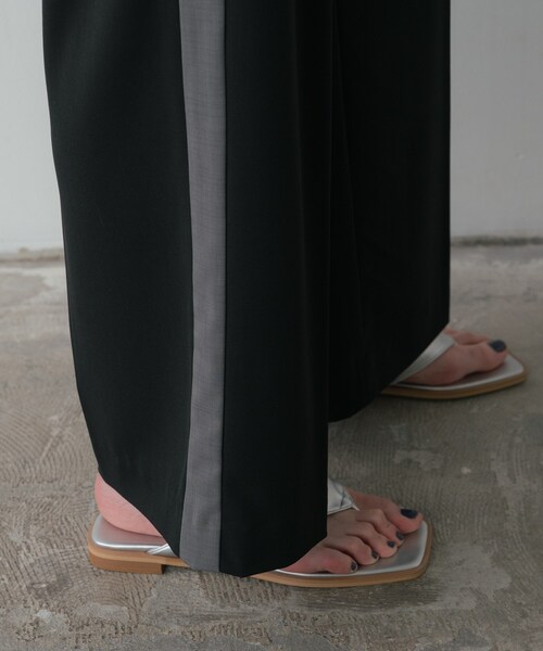 GALLEST（ギャレスト）の「Comfy SET UP｜イージーサイドラインワイドパンツ【セットアップ対応／通勤／カセット服】（その他パンツ・レディース・ブラック系2/グレー系その他3・40/38/36/34）」の14枚目の写真