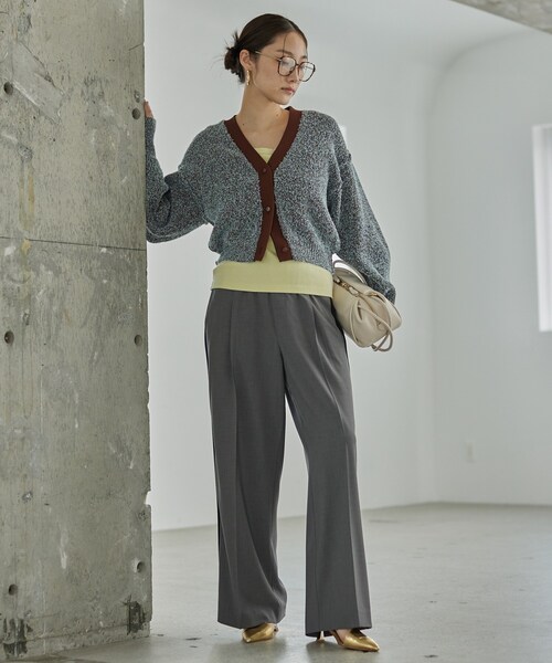 GALLEST（ギャレスト）の「Comfy SET UP｜イージーサイドラインワイドパンツ【セットアップ対応／通勤／カセット服】（その他パンツ・レディース・ブラック系2/グレー系その他3・40/38/36/34）」の16枚目の写真