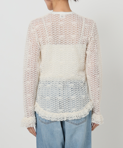 IENA LA BOUCLE（イエナラブークル）の「《追加》IENA LA BOUCLE antik dantel レースヘンリーネックプルオーバー（Tシャツ/カットソー・レディース・アイボリー・FREE）」の12枚目の写真