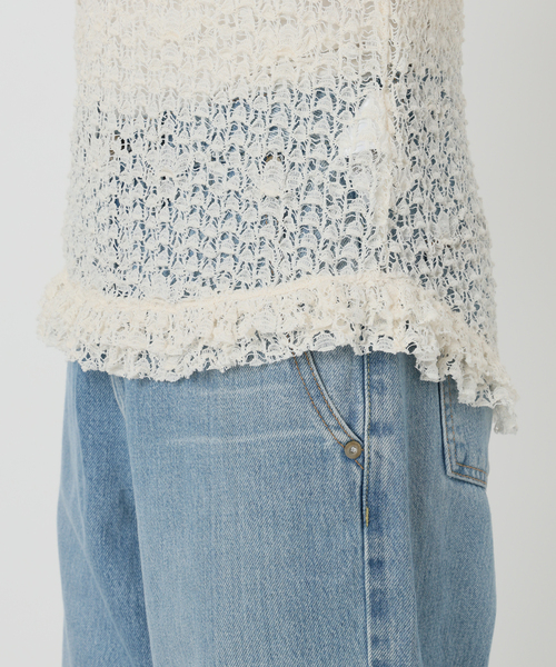 IENA LA BOUCLE（イエナラブークル）の「《追加》IENA LA BOUCLE antik dantel レースヘンリーネックプルオーバー（Tシャツ/カットソー・レディース・アイボリー・FREE）」の16枚目の写真