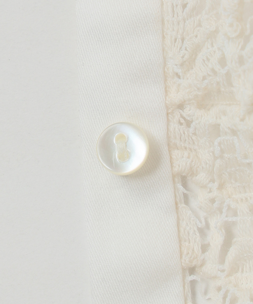 IENA LA BOUCLE（イエナラブークル）の「《追加》IENA LA BOUCLE antik dantel レースヘンリーネックプルオーバー（Tシャツ/カットソー・レディース・アイボリー・FREE）」の17枚目の写真