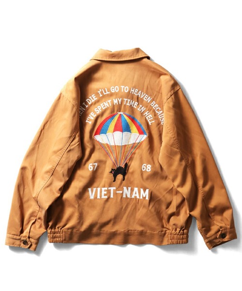 HOUSTON（ヒューストン）の「HOUSTON ベトジャン(CAT)（ブルゾン・レディース・ミント/オレンジ/ベージュ・0/1）」の5枚目の写真