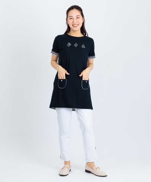 Picone CLUB(ピッコーネクラブ)の「フルダル速乾ピケパンツ(その他パンツ・レディース・ホワイト/ネイビー/イエロー/ベージュ・LL/L/M)」の6枚目の写真