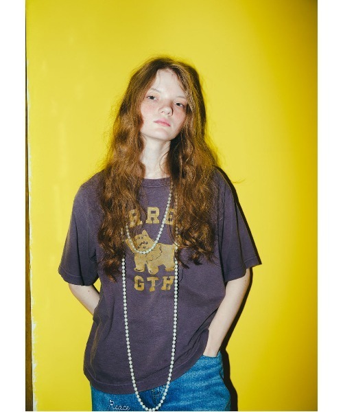 GO TO HOLLYWOOD（ゴートゥーハリウッド）の「CAT Tee（Tシャツ/カットソー・レディース・パープル・M/L）」の6枚目の写真