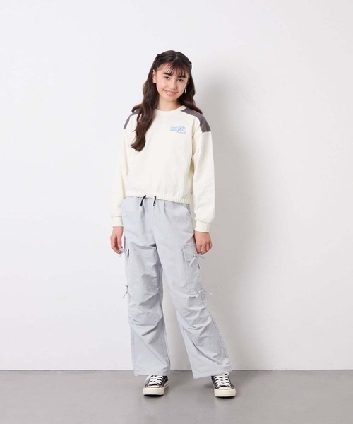 a.v.v（アーヴェヴェ）の「[120-160]サイドリボンカーゴパンツ（その他パンツ・キッズ・グレー/ダークインディゴブルー・120/140/130/150/160）」の7枚目の写真