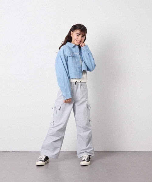 a.v.v（アーヴェヴェ）の「[120-160]サイドリボンカーゴパンツ（その他パンツ・キッズ・グレー/ダークインディゴブルー・120/140/130/150/160）」の14枚目の写真