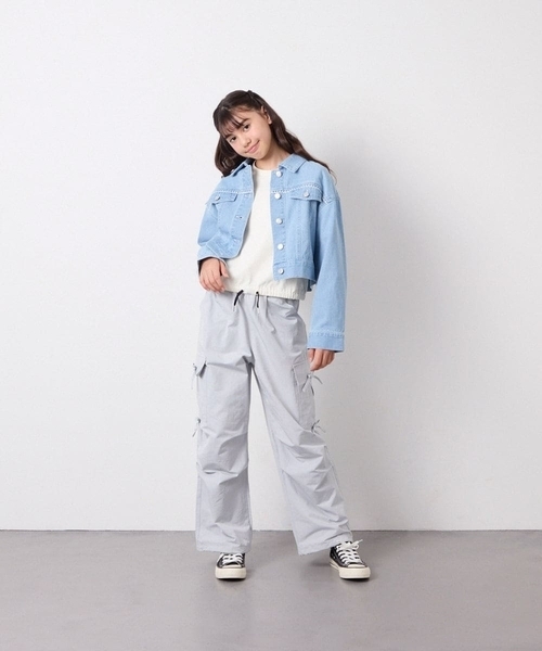 a.v.v（アーヴェヴェ）の「[120-160]サイドリボンカーゴパンツ（その他パンツ・キッズ・グレー/ダークインディゴブルー・120/140/130/150/160）」の18枚目の写真