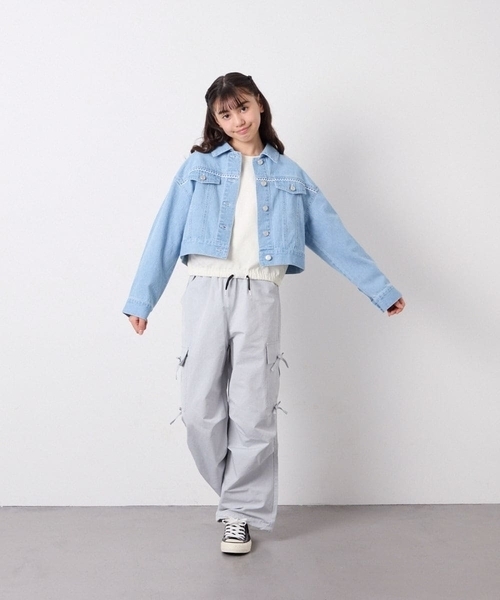 a.v.v（アーヴェヴェ）の「[120-160]サイドリボンカーゴパンツ（その他パンツ・キッズ・グレー/ダークインディゴブルー・120/140/130/150/160）」の19枚目の写真