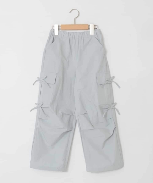 a.v.v（アーヴェヴェ）の「[120-160]サイドリボンカーゴパンツ（その他パンツ・キッズ・グレー/ダークインディゴブルー・120/140/130/150/160）」の3枚目の写真