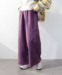 Three Four Time（スリーフォータイム）の「ビンテージ加工カラーデニム（デニムパンツ）」