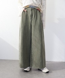 Three Four Time（スリーフォータイム）の「ビンテージ加工カラーデニム（デニムパンツ）」