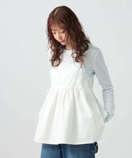 BAYFLOW（ベイフロー）の「[WEB限定/選べるデザイン]カシュクールキャミビスチエ（キャミソール・レディース・ホワイト/インディゴブルー/ライトブルー・FREE）」の17枚目の写真