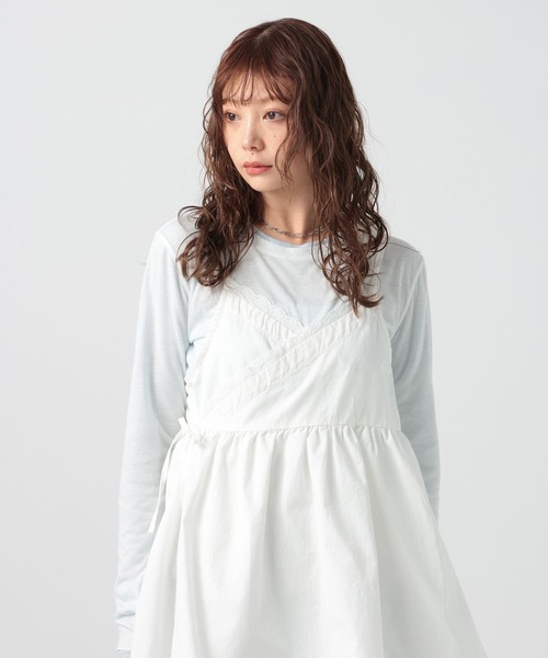 BAYFLOW（ベイフロー）の「[WEB限定/選べるデザイン]カシュクールキャミビスチエ（キャミソール・レディース・ホワイト/インディゴブルー/ライトブルー・FREE）」の20枚目の写真