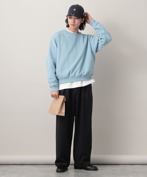 RAGEBLUE（レイジブルー）の「Design Stitch Painter Wide Pants/配色ステッチペインターパンツ【セットアップ対応】（スラックス・メンズ・ライトグリーン/ホワイト/ブラック・SMALL/LARGE/MEDIUM）」の16枚目の写真