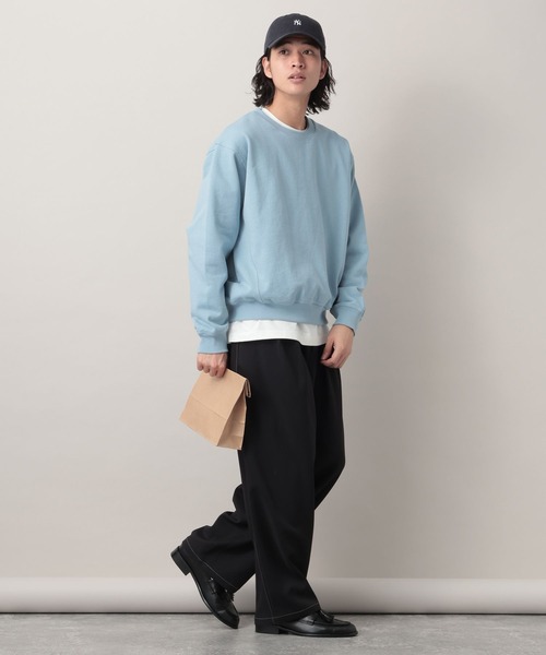 RAGEBLUE（レイジブルー）の「Design Stitch Painter Wide Pants/配色ステッチペインターパンツ【セットアップ対応】（スラックス・メンズ・ライトグリーン/ホワイト/ブラック・SMALL/LARGE/MEDIUM）」の17枚目の写真