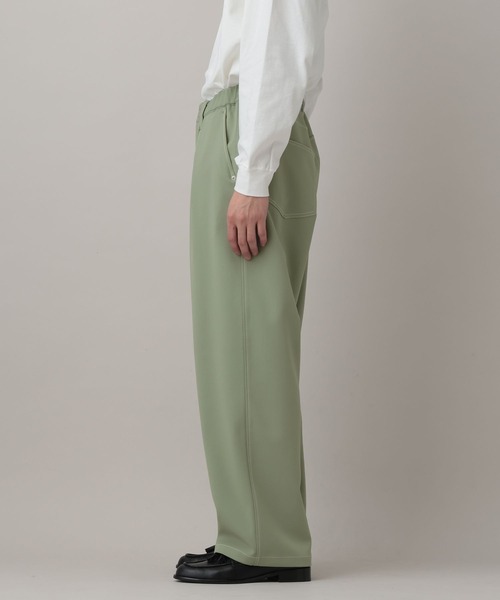 RAGEBLUE（レイジブルー）の「Design Stitch Painter Wide Pants/配色ステッチペインターパンツ【セットアップ対応】（スラックス・メンズ・ライトグリーン/ホワイト/ブラック・SMALL/LARGE/MEDIUM）」の22枚目の写真