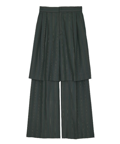 Ameri（アメリ）の「DEFORMATION PINSTRIPE PANTS（その他パンツ・レディース・グレー/ブラウン・SMALL/MEDIUM）」の12枚目の写真
