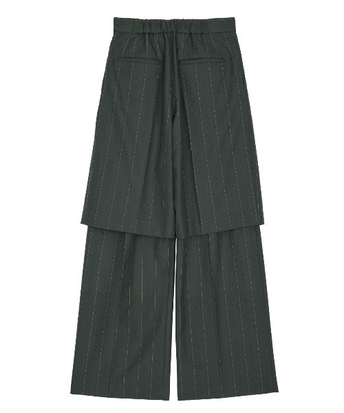Ameri（アメリ）の「DEFORMATION PINSTRIPE PANTS（その他パンツ・レディース・グレー/ブラウン・SMALL/MEDIUM）」の17枚目の写真