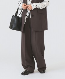 Ray BEAMS | 2タック ワイド パンツ(スラックス)