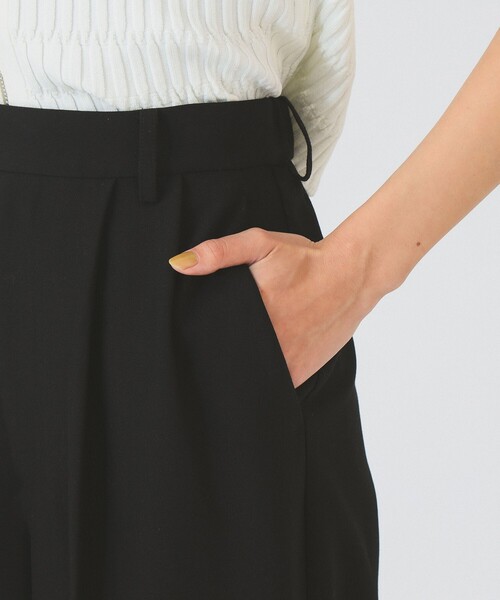 Ray BEAMS(レイビームス)の「2タック ワイド パンツ(スラックス・レディース・ダークブラウン/ブラック・0/1)」の15枚目の写真