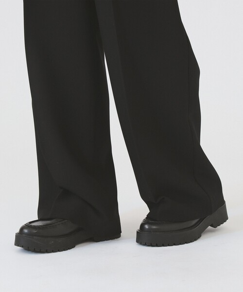 Ray BEAMS(レイビームス)の「2タック ワイド パンツ(スラックス・レディース・ダークブラウン/ブラック・0/1)」の18枚目の写真