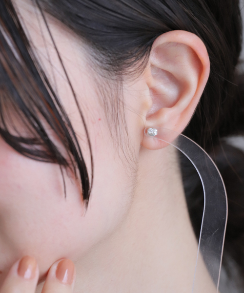 JOURNAL STANDARD（ジャーナルスタンダード）の「【VALENTINE /ヴァレンタイン】 Studs Stone Pierce（ピアス（片耳用）・レディース・シルバー・FREE）」の7枚目の写真