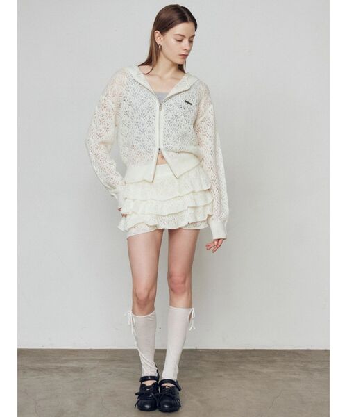 EMODA（エモダ）の「ホールリボンオープントゥソックス（ソックス/靴下・レディース・ホワイト/グレー・FREE）」の13枚目の写真