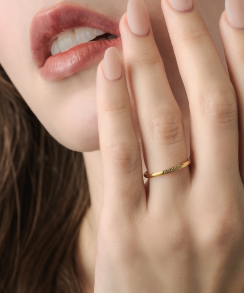 muku(ムク)の「RING/INTERVAL ZIRCONIA LINE(リング・レディース・シルバー/ゴールド・9/11)」の2枚目の写真