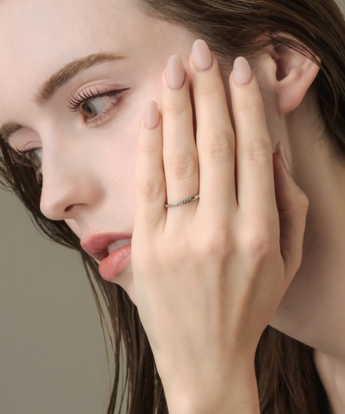 muku(ムク)の「RING/INTERVAL ZIRCONIA LINE(リング・レディース・シルバー/ゴールド・9/11)」の4枚目の写真