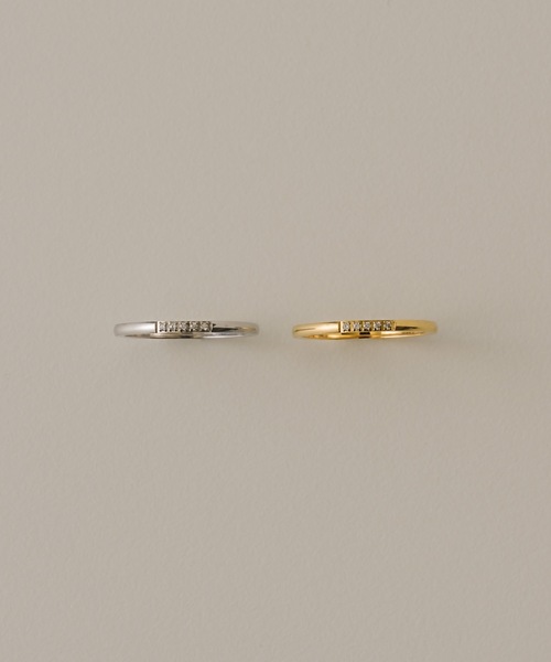 muku(ムク)の「RING/INTERVAL ZIRCONIA LINE(リング・レディース・シルバー/ゴールド・9/11)」の6枚目の写真