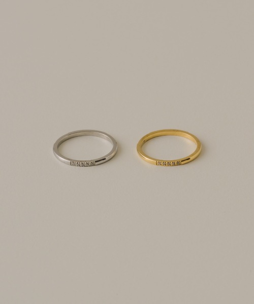muku(ムク)の「RING/INTERVAL ZIRCONIA LINE(リング・レディース・シルバー/ゴールド・9/11)」の7枚目の写真