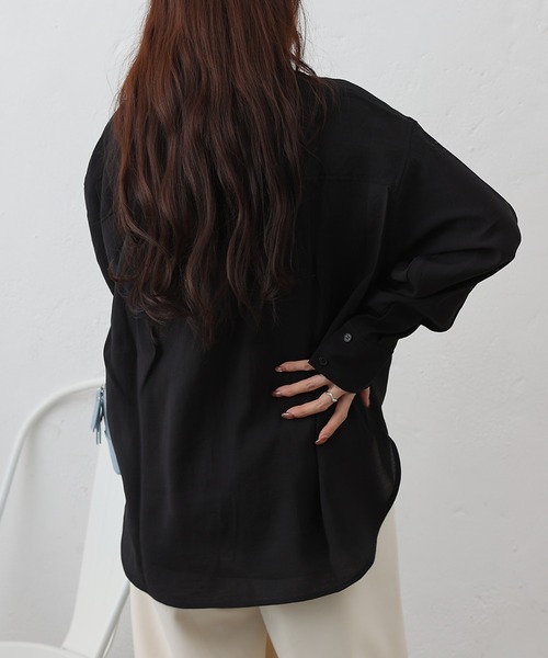 COLONY 2139（コロニートゥーワンスリーナイン）の「リップルポケットシャツ（シャツ/ブラウス・レディース・イエロー/ホワイト/ブラウン/ブラック/サックスブルー・FREE）」の16枚目の写真