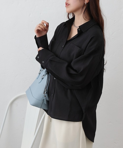 COLONY 2139（コロニートゥーワンスリーナイン）の「リップルポケットシャツ（シャツ/ブラウス・レディース・イエロー/ホワイト/ブラウン/ブラック/サックスブルー・FREE）」の15枚目の写真