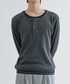 EPNK（イーピーエヌケー）の「Layered border henlyneck / レイヤードボーダーヘンリーネック（Tシャツ/カットソー・LARGE）」