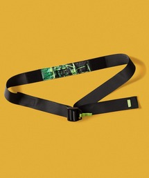 huf ブラック レザーベルト HUF（ハフ） ベルト HUF X EVISEN HUFUJI BUCKLE BELT メンズ