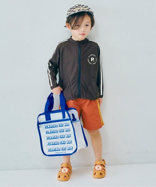 p.premier（ピードットプルミエ）の「【リンク/セットアップ可】袖ラインジップアップラッシュガード（ラッシュガード・キッズ・ピンク/レッド/チャコール/イエロー・80/90/100/110/120/130/140）」の5枚目の写真