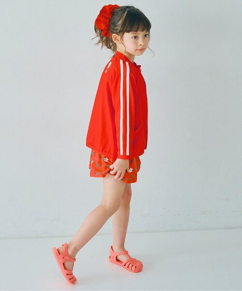 p.premier（ピードットプルミエ）の「【リンク/セットアップ可】袖ラインジップアップラッシュガード（ラッシュガード・キッズ・ピンク/レッド/チャコール/イエロー・80/90/100/110/120/130/140）」の9枚目の写真