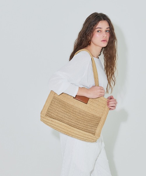 coca（coca）（コカ）の「トートバッグ（トートバッグ・レディース・ベージュ・ONE SIZE）」の3枚目の写真