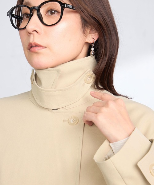 GALLORIA(ギャローリア)の「【はっ水・防花粉】ステンカラーコート(ステンカラーコート・レディース・オリーブ/ベージュ・S/M/LL/L)」の7枚目の写真