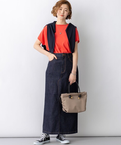 23区（ニジュウサンク）の「シャイニーシアー フラップポケット カーディガン（カーディガン/ボレロ・レディース・ネイビー系/ライトグレー系/ダークブラウン系/ブラック系・38）」の10枚目の写真