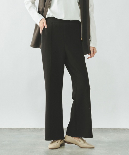 GLOBAL WORK（グローバルワーク）の「イージーケアストレッチ/フレアパンツ/634308（その他パンツ・レディース・ライトベージュ/ブラック/ブラウン・LARGE/MEDIUM/SMALL）」の7枚目の写真