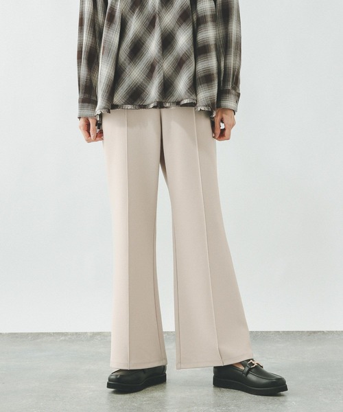 GLOBAL WORK（グローバルワーク）の「イージーケアストレッチ/フレアパンツ/634308（その他パンツ・レディース・ライトベージュ/ブラック/ブラウン・LARGE/MEDIUM/SMALL）」の14枚目の写真