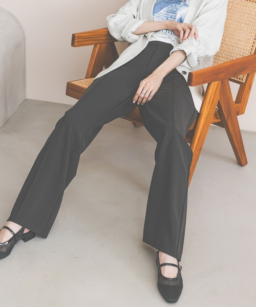 GLOBAL WORK(グローバルワーク)の「イージーケアストレッチ/フレアパンツ/634308(その他パンツ・レディース・ライトベージュ/ブラック/ブラウン・LARGE/MEDIUM/SMALL)」の19枚目の写真