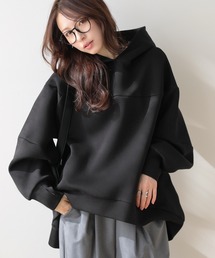 オーバーサイズ」に該当するパーカー（ブラック/黒色系）ファッション