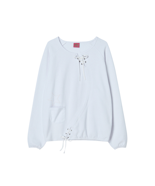 NYXX(エヌワイエックスエックス)の「STAR APLIQUE CREWNECK WHITE(スウェット・レディース・その他・F)」の2枚目の写真