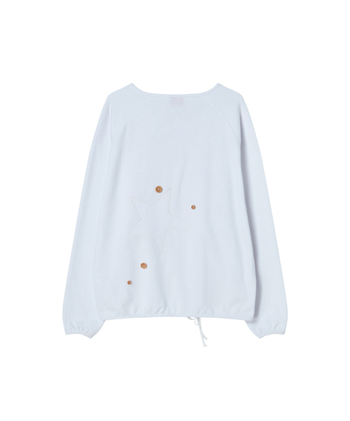 NYXX(エヌワイエックスエックス)の「STAR APLIQUE CREWNECK WHITE(スウェット・レディース・その他・F)」の3枚目の写真