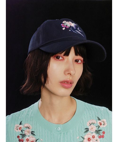 LILY BROWN（リリーブラウン）の「【LILY BROWN×KEITA MARUYAMA】バリエーションキャップ（キャップ・レディース・ネイビー/その他/アイボリー・F）」の5枚目の写真